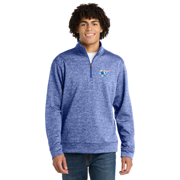 Sport-Tek® PosiCharge® Electric Heather Fleece 1/4-Zip Pullover - Full Team Logo